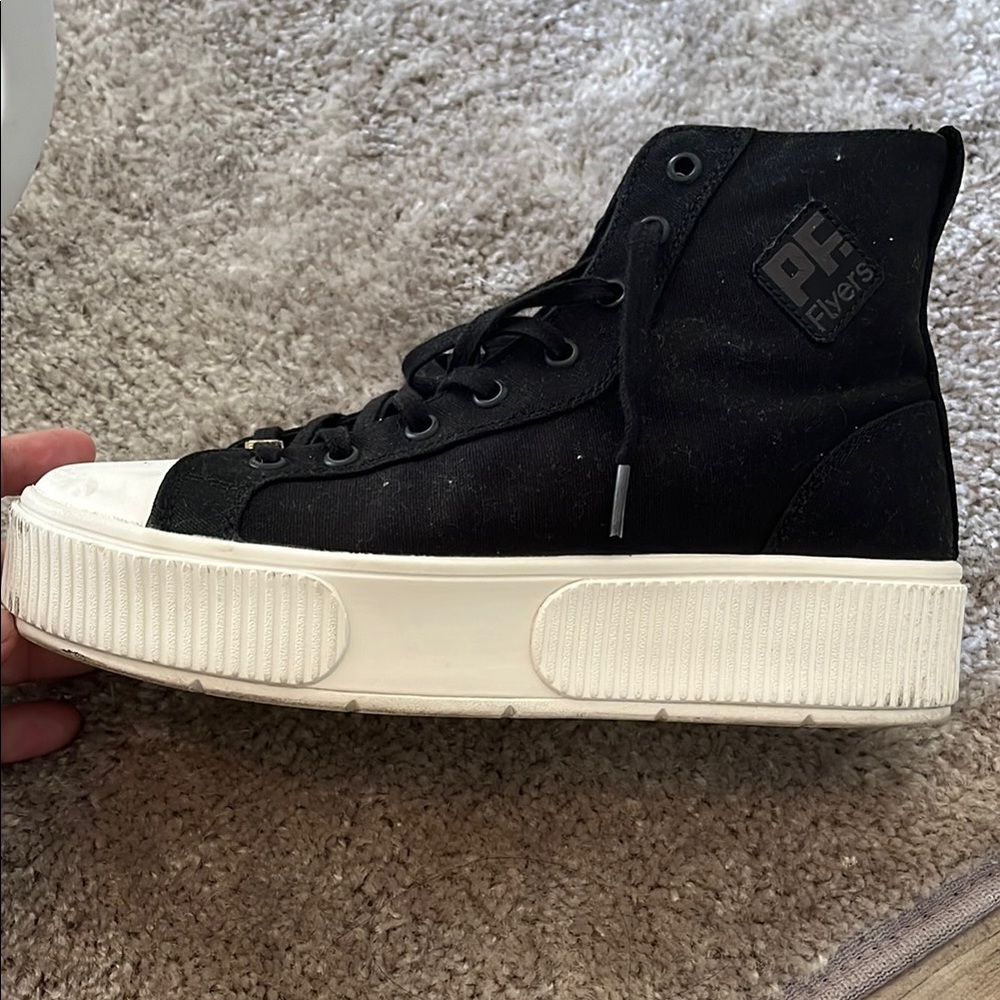 PF Flyers Black High-Top Sneakers